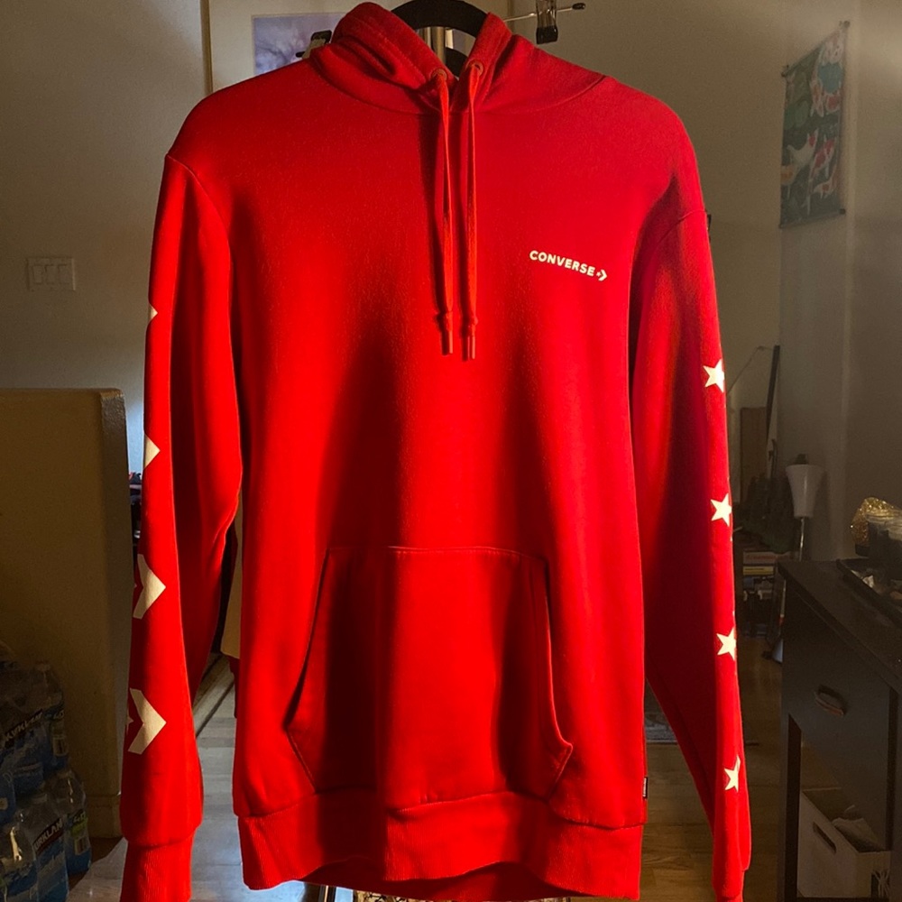Red Converse SweatShirt.